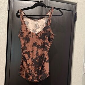 Tie-Dye Tank Top - Brown and Black